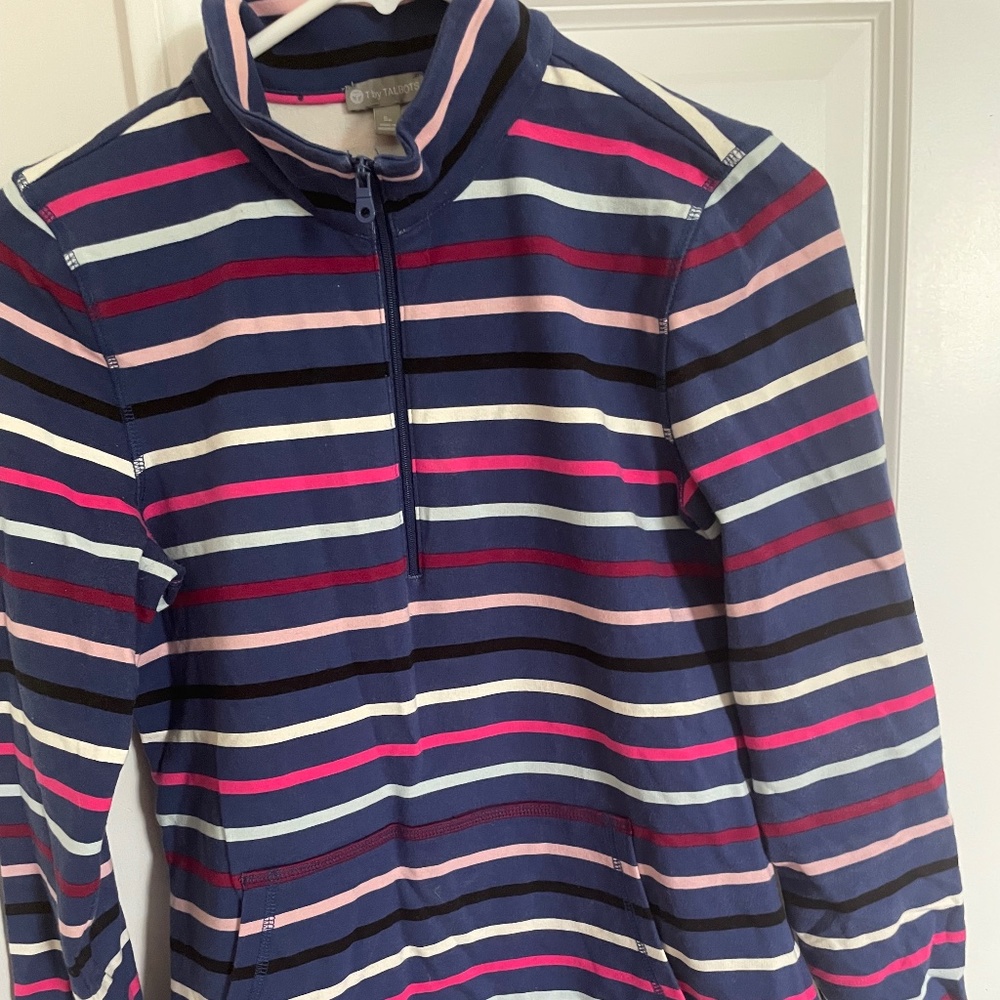 Talbots activewear 1/4 zip stretch top